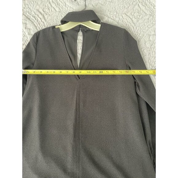 Olivaceous Black Long Sleeve Flowy Open Front with Collar Womens' Sz S - Picture 8 of 9